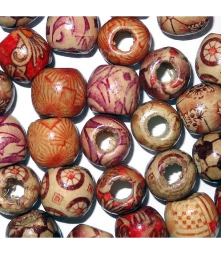Beads - Variegated Sphere | Wood